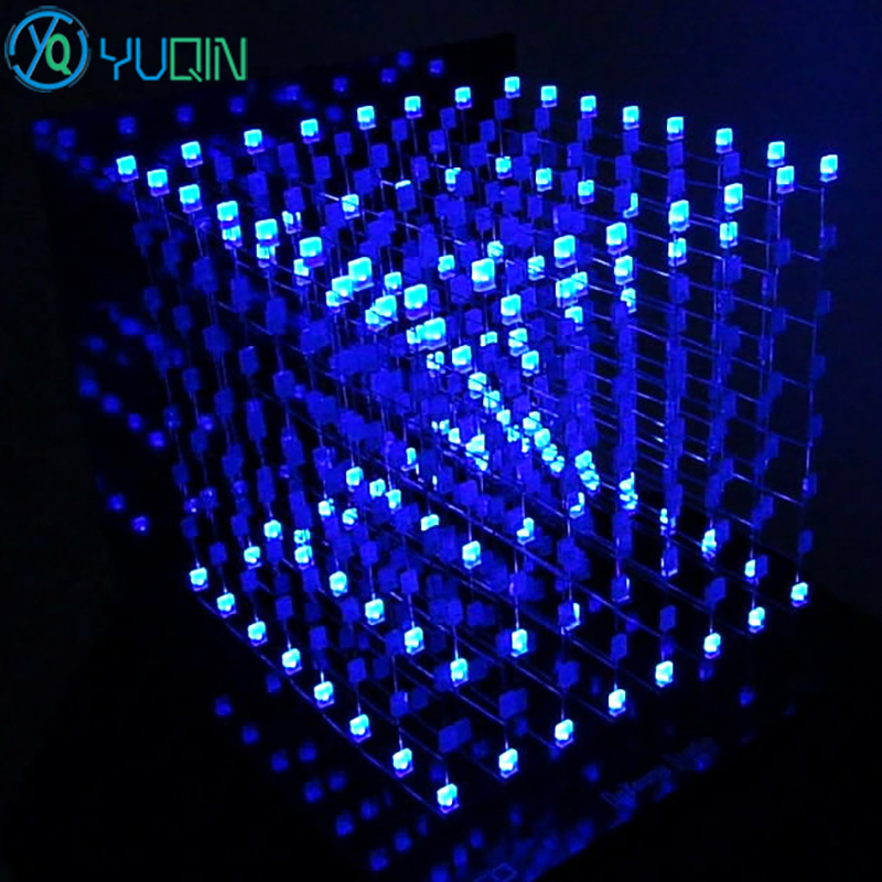 DIY 3D8 LED Cube ชุด 8x8x8 พร้ - Rgb Led Matrix 8X8 บทวิจารณ์และราคา